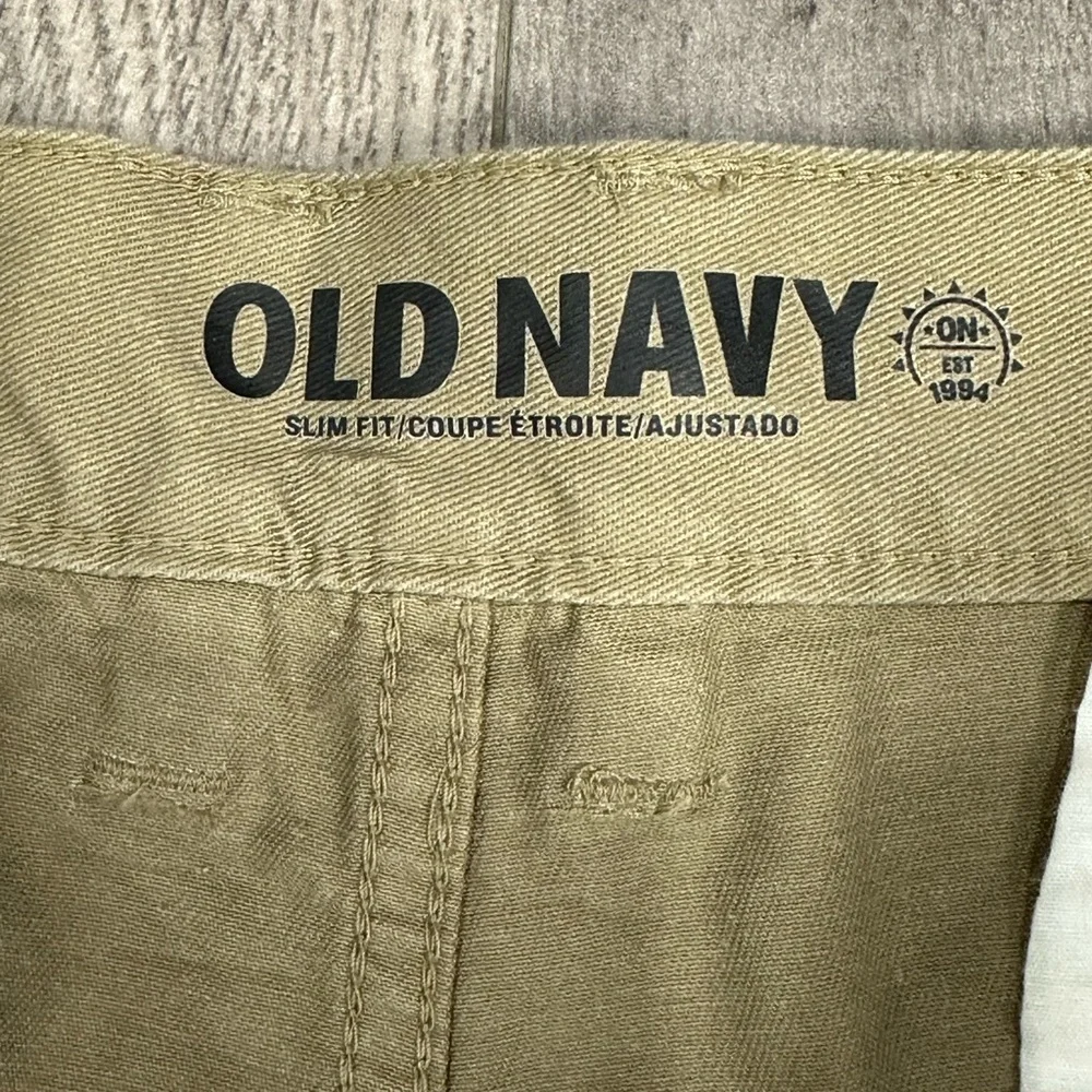 Men's Old Navy 38 x 30 Pants Chino Khakis Khaki Tan Slim Fit Classic Cotton NWT